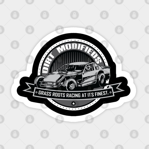 Dirt modified racing at its finest Sticker by Artslave Custom Car Art